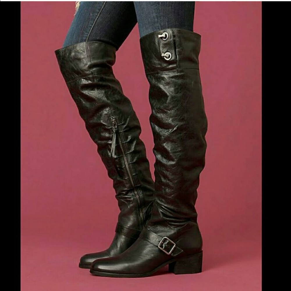 Pour La Victoire Victorian Brown Knee High Boot
